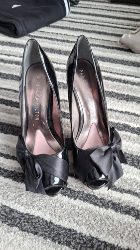 Paris hilton black - black, heel