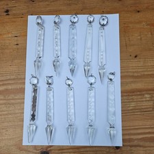 10 Antique Cut Crystal Lustre