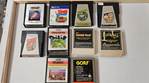 10x atari 2600 game cartridge - atari,