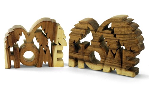 Wooden home letters - home, tree