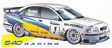 TWR VOLVO S40 RACING BTCC TOURING CAR 1997 RYDELL & BURT ORIGINAL PERIOD STICKER