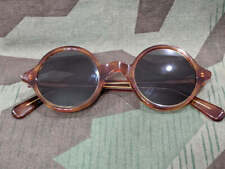 Repro WWII German Tortoise Shell Round MG Blendschutzbrille Sunglasses 1940s Vtg