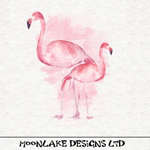 Flamingo duo fabric craft - duo,