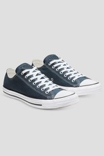 Mens Blue Lace Up Trainers Casual Plimsolls Flat Baseball Shoes Sneaker - UK 9