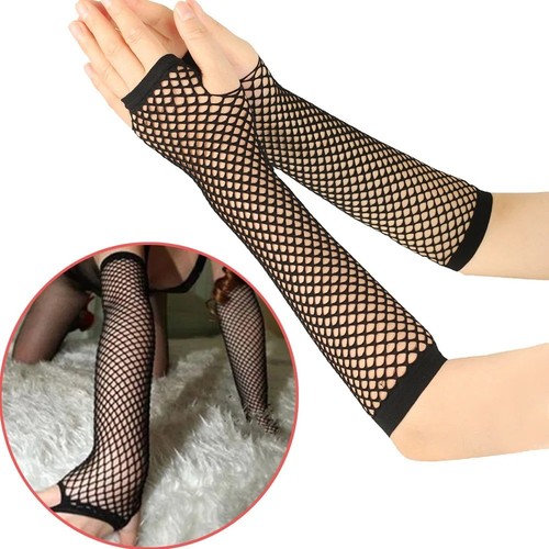 Fishnet arm sleeves gloves - fishnet,