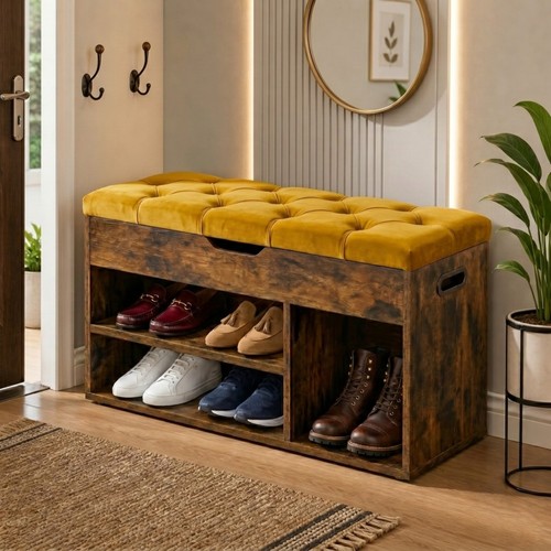 Ottoman shoe storage bench - shoe,