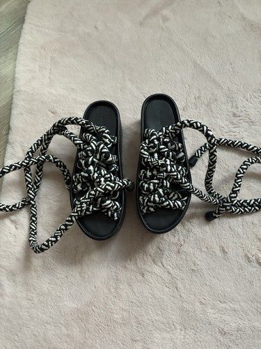 Allsaints black white - black/white, braided