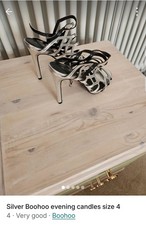 Women's Silver Strappy High