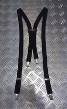 RAF Black Clip On 1" Dress Uniform Elasticated Braces / Suspenders One Size