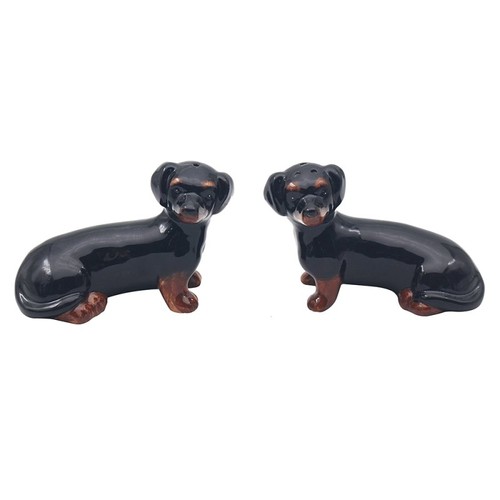 Salt pepper set dachshund - &,