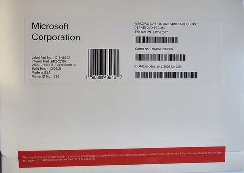 Microsoft windows server - microsoft, 2025
