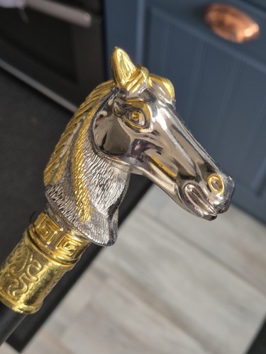 Luxury golden silver horse - luxury,