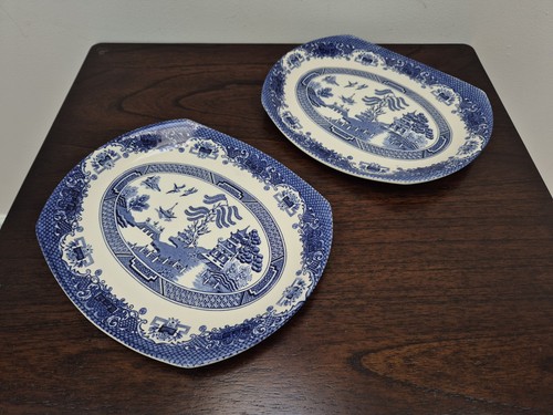 Pair english ironstone blue - pair,