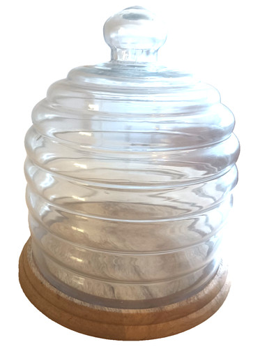 Dia large glass dome - cm, dia.