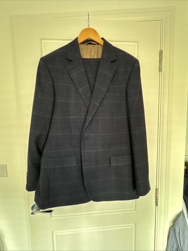 Moss bros men navy check - men's,