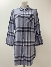 Ladies New Ex F&F  Brushed Cotton Nightshirt Size  6 8-10 12-14 16-18 20-22