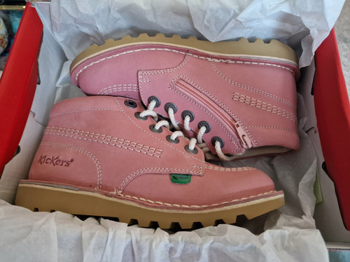 Kickers pink ankle boots - ankle, uk