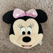 Disney Store Minnie Mouse Face Pillow/Cushion Plush | 16"