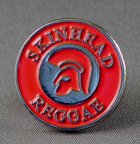 Red skinhead reggae - red, pin