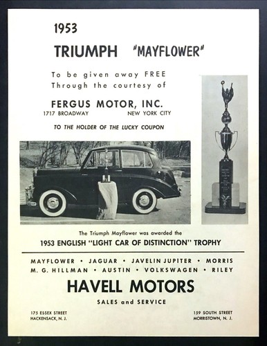 1953 triumph mayflower - 1953, sedan