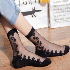 Women Transparent Flower Lace