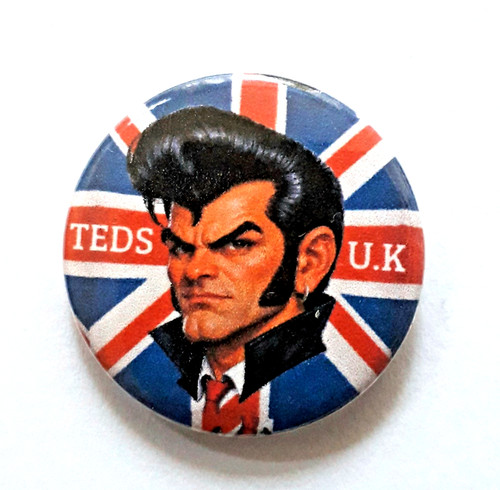25mm badge teddy boy on - boy,