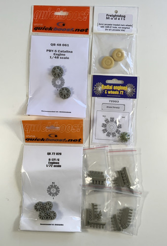 Resin model aircraft parts - model,