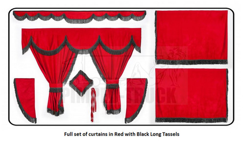 Truck curtains red scania - in, (scania