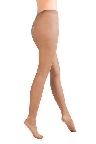 Tan classic plain tights - plain,