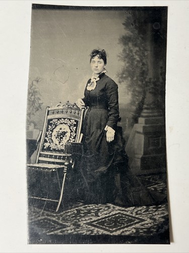 1870s tintype photo woman - woman, in