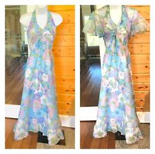 Vintage 1970s halter maxi