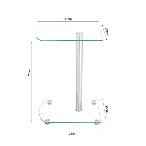 Small glass sofa side end - glass,
