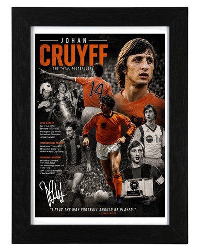 Johan cruyff signed autograph - johan,