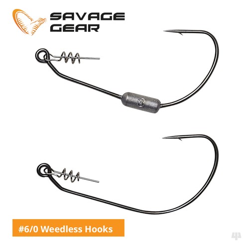 Savage gear weedless hooks - weedless,