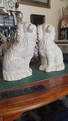 Pair large antique - of,