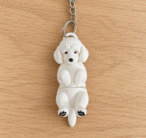 Poodle dog keyring 3d - keyring,,