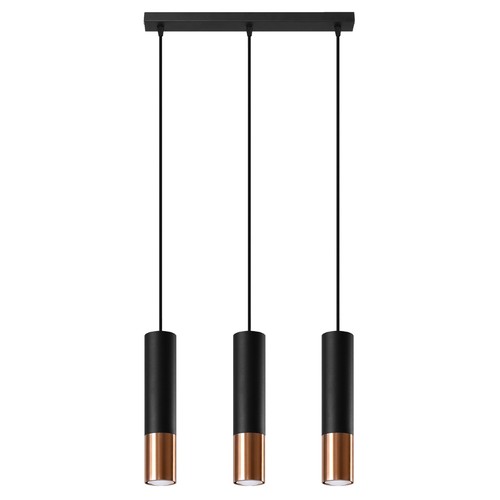 Pendant lamp black copper - pendant,