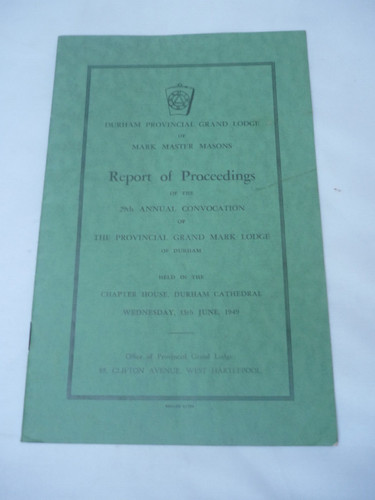 Durham provincial grand - grand, lodge