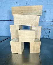 3No. 70x70 x 100mm, Prime Grade Oak, Woodturning Spindle Blanks. Wood Working