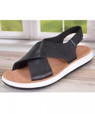 NEW Clarks Originals JEMSA CROSS Leather Wedge Sandals Shoes Uk Size 4 D /37