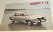 1975 Renault 12 Car Sales brochure 10 pages original advertising 