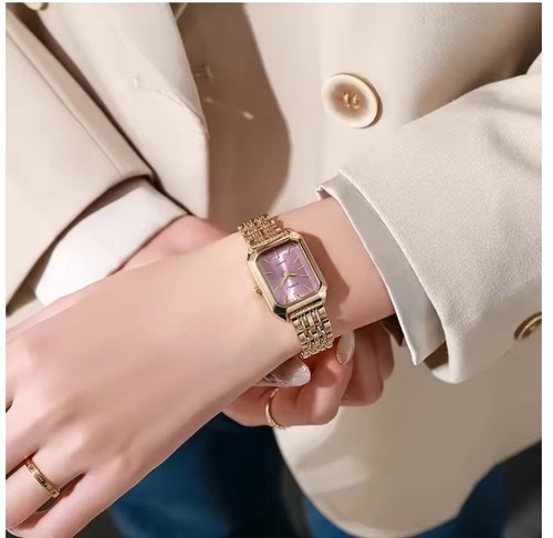 Women rectangular quartz - women's,