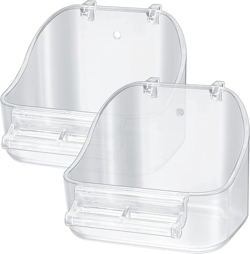 Pcs clear bird - bath, cage