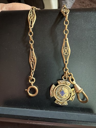 Antique gold fill masonic - antique,