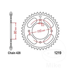 JT Rear Sprocket 42 Tooth 428