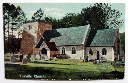 Postcard turville church - -,