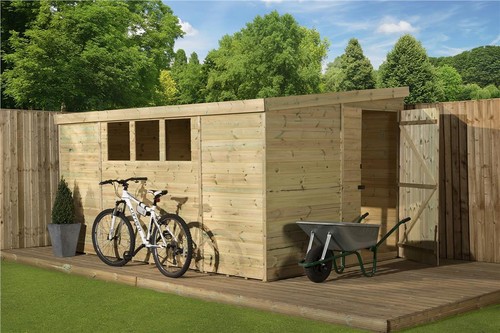 Empire 3000 pent - garden, shed