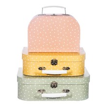 Set of 3 Small Suitcases Earth