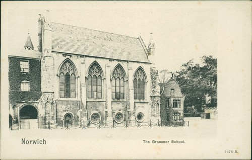 Postcard norwich grammar - postcard,