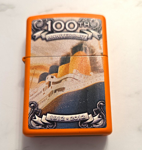Zippo orange metal pocket - zippo,